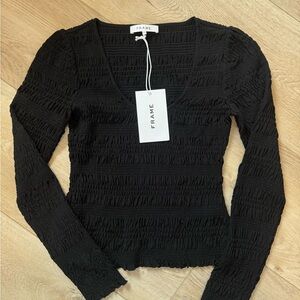 Frame Smocked Longsleeve top